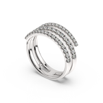Load image into Gallery viewer, Lab Grown Diamond Coil Ring by Stefee Jewels
