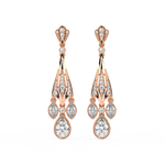 Load image into Gallery viewer, Ambrosia Star Lab Grown Diamond Drop Earrings by Stefee Jewels