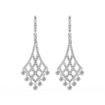 Load image into Gallery viewer, Timeless Sparkle Lab Grown Diamond Drop Earrings by Stefee Jewels