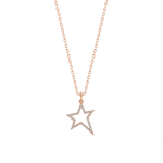 Load image into Gallery viewer, Open Star Lab Grown Diamond Pendant by Stefee