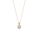 Load image into Gallery viewer, Gleaming Stone Lab Grown Diamond  Pendant Set by Stefee Jewels