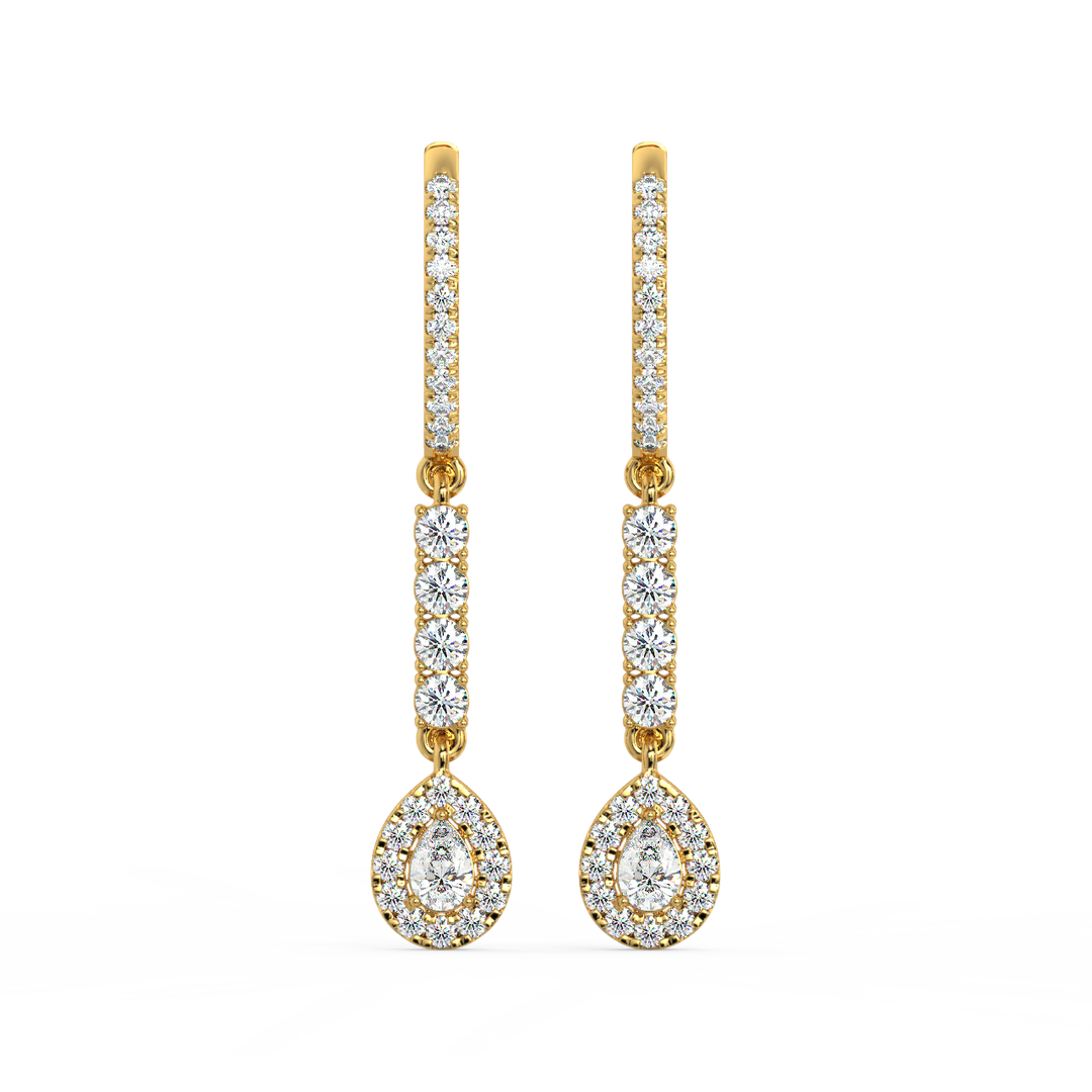 Twinkle Rope  Lab Grown Diamond Drop Earrings By Stefee Jewels