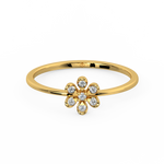 Load image into Gallery viewer, Small Flower Lab Grown Diamond Clustered Ring by Stefee Jewels