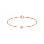 Load image into Gallery viewer, Bezel Set Lab Grown Diamond Bracelet by Stefee