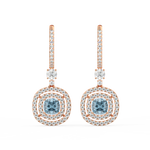 Load image into Gallery viewer, Shine Gem Hoop Earrings By Stefee Jewels