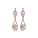 Load image into Gallery viewer, Brilliant Cut Lab Grown Diamond Halo Earrings By Stefee Jewels
