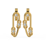 Load image into Gallery viewer, Glowing Grace Lab Grown Diamond Drop Earrings by Stefee Jewels
