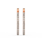 Load image into Gallery viewer, Lab Grown Diamond Arc Hoops Earrings by Stefee