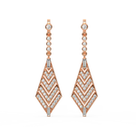 Load image into Gallery viewer, Dazzling Delight Lab Grown Diamond Drop Earrings by Stefee Jewels