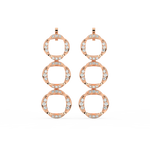 Load image into Gallery viewer, Glittering Charms Lab Grown Diamond Drop Earrings by Stefee Jewels