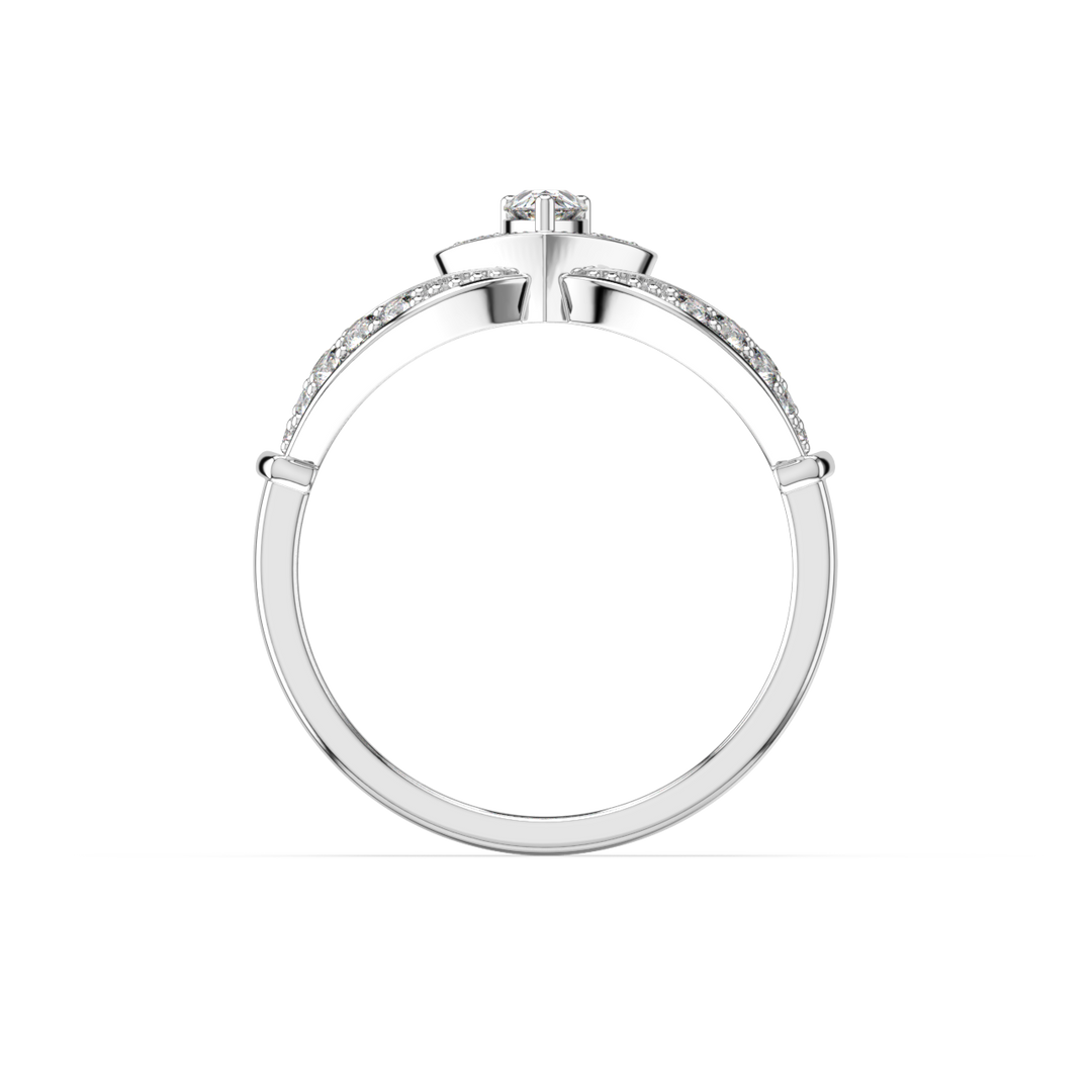 The Crown Lab Grown Diamond Wedding Ring by Stefee Jewels
