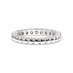 Load image into Gallery viewer, Large Petite Brilliant Round Band Lab Grown Diamond Ring by Stefee

