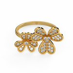 Load image into Gallery viewer, Complimenting Flowers Lab Grown Diamond Ring by Stefee Jewels