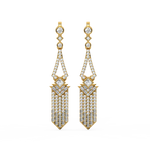 Load image into Gallery viewer, Dazzling Swirls Lab Grown Diamond Drop Earrings by Stefee Jewels