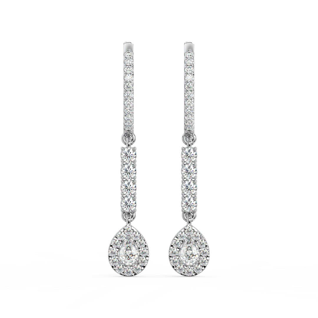Twinkle Rope  Lab Grown Diamond Drop Earrings By Stefee Jewels