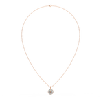 Load image into Gallery viewer, Floral Radiance  Lab Grown Diamond  Pendant Set by Stefee Jewels