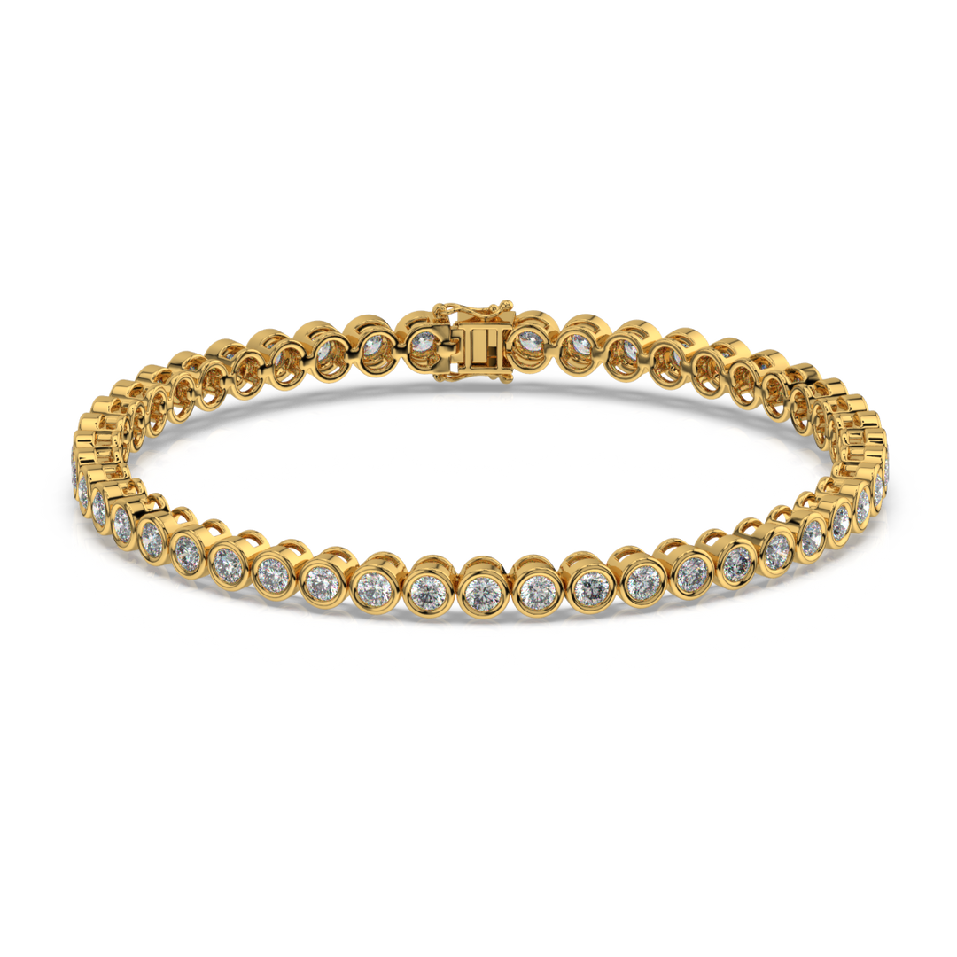 Minimalist Lab Grown Diamond Bracelet by Stefee Jewels