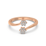 Load image into Gallery viewer, Curled Flower Lab Grown Diamond Ring by Stefee Jewels