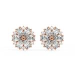 Load image into Gallery viewer, Floral Radiance  Lab Grown Diamond  Pendant Set by Stefee Jewels