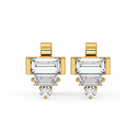 Load image into Gallery viewer, Bright Beeauty Lab Grown Diamond Stud Earrings by Stefee Jewels