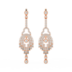 Load image into Gallery viewer, Elegant Streams Lab Grown Diamond Drop Earrings by Stefee Jewels