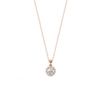 Load image into Gallery viewer, Gleaming Stone Lab Grown Diamond  Pendant Set by Stefee Jewels
