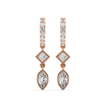 Load image into Gallery viewer, Glittering Grace Lab Grown Diamond Drop Earrings by Stefee Jewels
