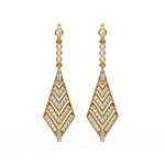 Load image into Gallery viewer, Dazzling Delight Lab Grown Diamond Drop Earrings by Stefee Jewels