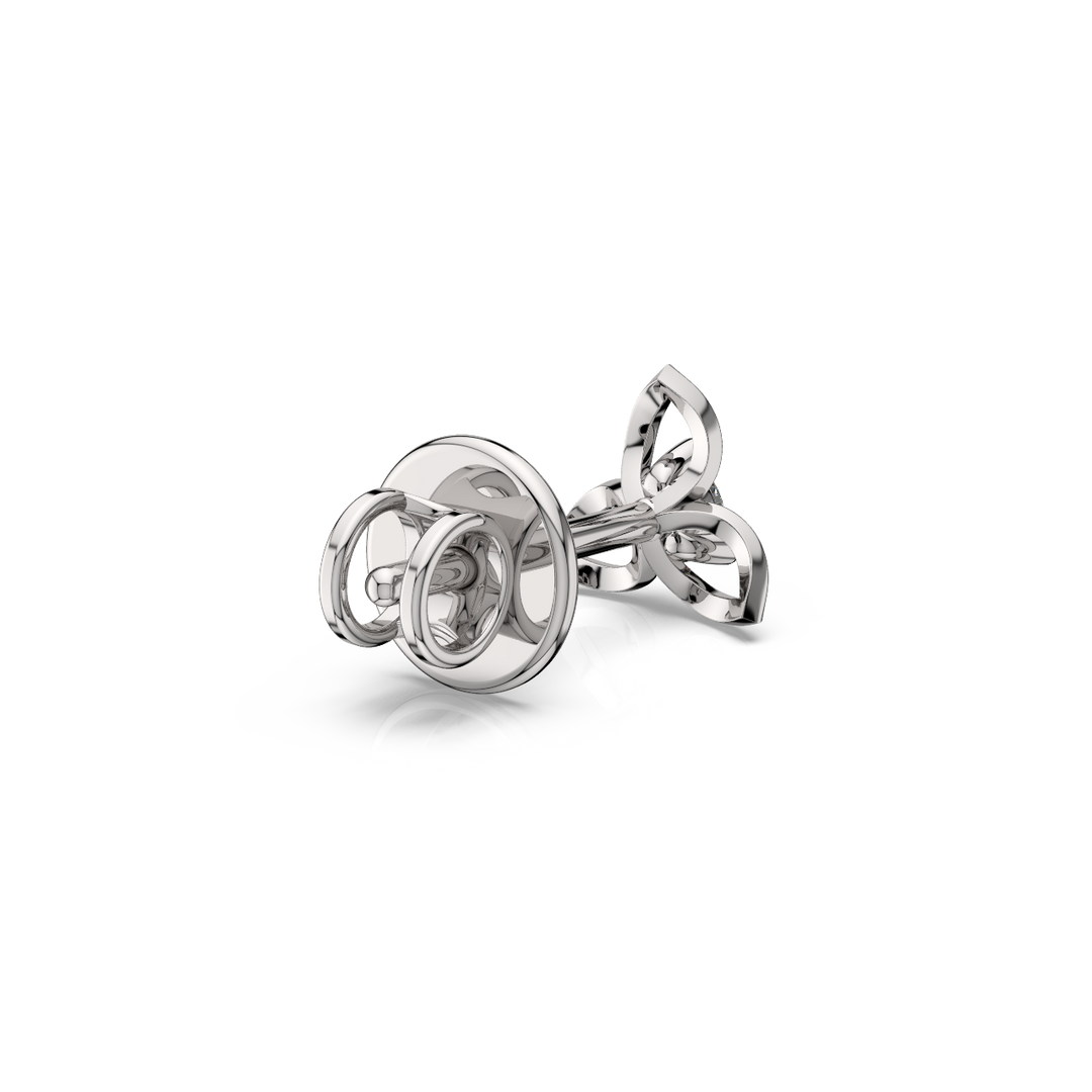 Open Petal Lab Grown Diamond Earrings by Stefee