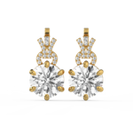 Load image into Gallery viewer, Elegant Glimmer Lab Grown Diamond Stud Earrings by Stefee Jewels