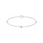 Load image into Gallery viewer, Bezel Set 3  Lab Grown Diamond Bracelet by Stefee