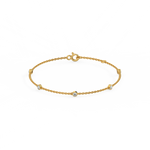 Load image into Gallery viewer, Bazel Set 5 Lab Grown Diamond Bracelet by Stefee