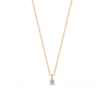 Load image into Gallery viewer, Solitaire Pear Lab Grown Diamond Pendant by Stefee
