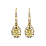 Load image into Gallery viewer, Radiant Reflections Lab Grown Diamond Drop Earrings by Stefee Jewels