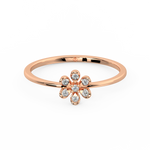 Load image into Gallery viewer, Small Flower Lab Grown Diamond Clustered Ring by Stefee Jewels