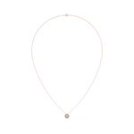 Load image into Gallery viewer, Double Halo Necklace with Pink Lab Grown Diamonds by Stefee