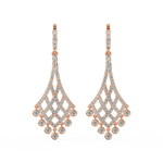 Load image into Gallery viewer, Timeless Sparkle Lab Grown Diamond Drop Earrings by Stefee Jewels