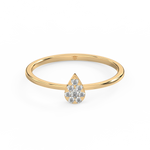 Load image into Gallery viewer, Round-Dewdrop Lab Grown Diamond Ring by Stefee Jewels