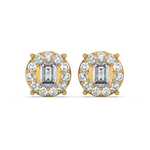 Load image into Gallery viewer, Round cut stud earrings By Stefee Jewels