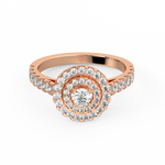 Load image into Gallery viewer, Lab Grown Diamond Cluster Double Halo - Engagement Ring by Stefee Jewels