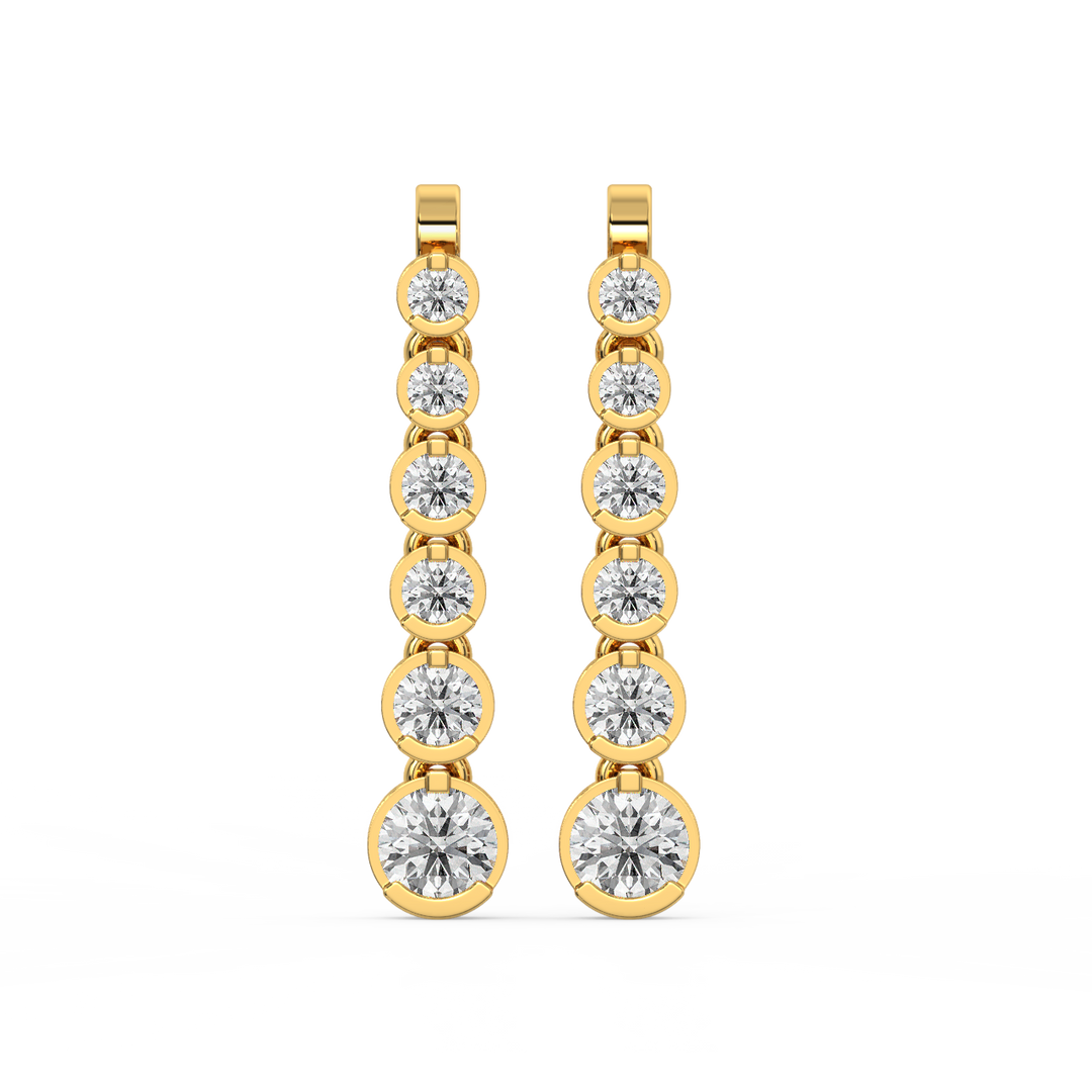 Partywear Traditional Lab Grown Diamond Earrings By Stefee Jewels