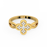 Load image into Gallery viewer, The 4-Leaf Clover Lab Grown Diamond Ring by Stefee Jewels