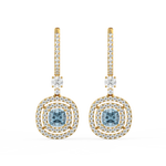 Load image into Gallery viewer, Shine Gem Hoop Earrings By Stefee Jewels