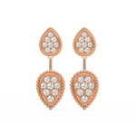 Load image into Gallery viewer, Pear Shaped Diamond Earrings By Stefee Jewels