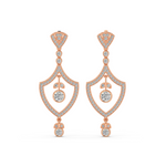 Load image into Gallery viewer, Sparkling Stars Lab Grown Diamond Drop Earrings by Stefee Jewels