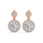 Load image into Gallery viewer, Signature Cross  Lab Grown Diamond Studs By Stefee Jewels