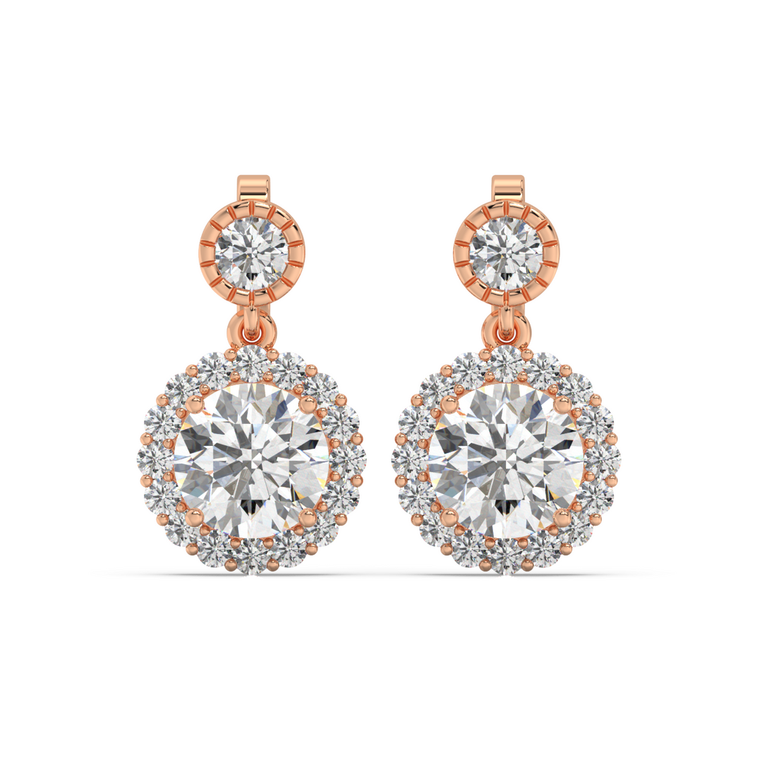 Signature Cross  Lab Grown Diamond Studs By Stefee Jewels