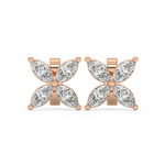Load image into Gallery viewer, Marquise Flower Lab Grown Diamond Earrings by Stefee