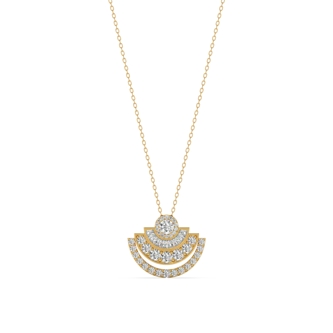 Moonshine Lab Grown Diamond Studded Pendants by Stefee Jewels