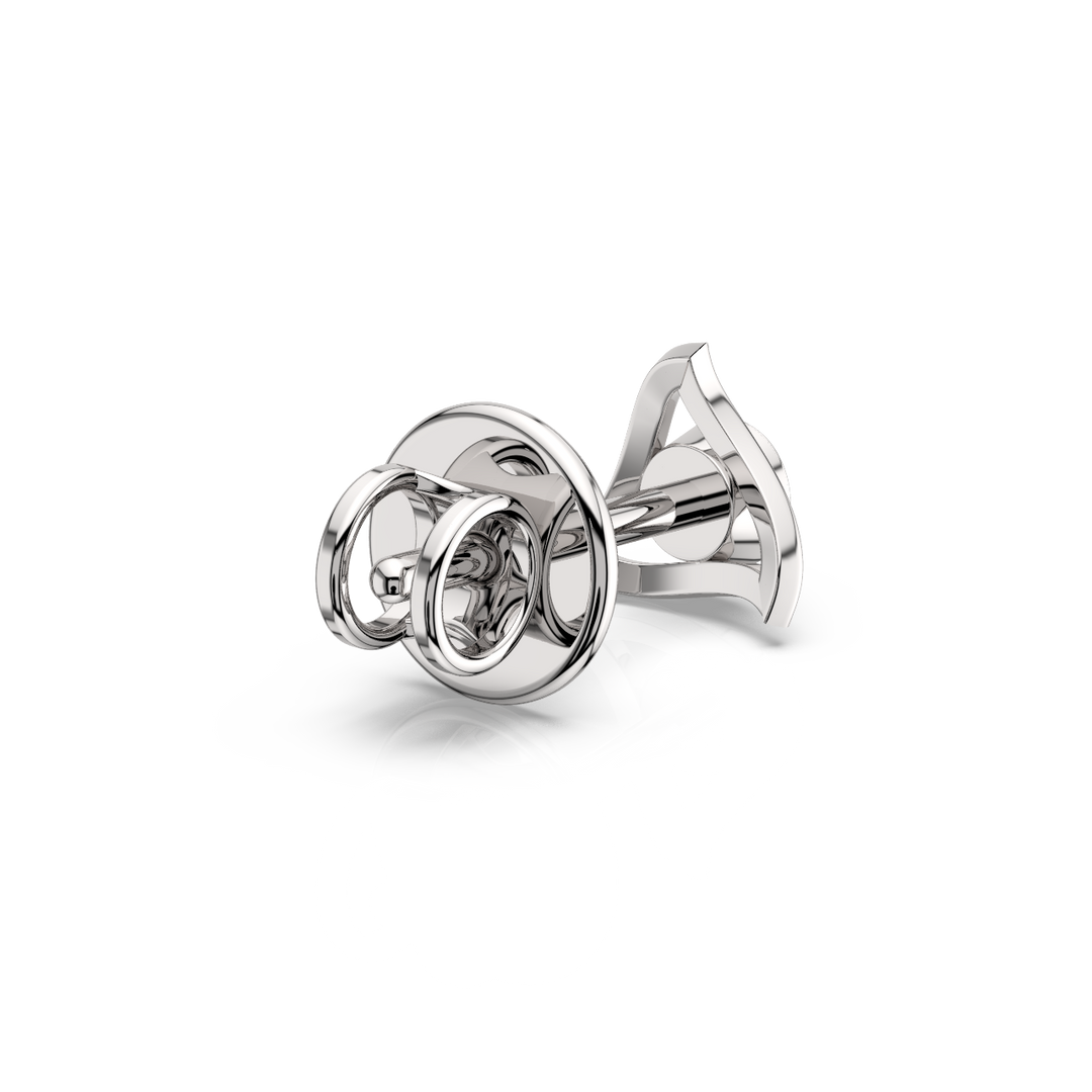 Geometric Lab Grown Diamond Earrings by Stefee